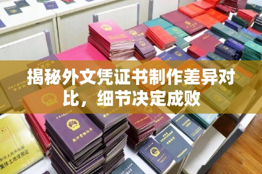 歙县揭秘外文凭证书制作差异对比，细节决定成败